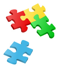 Fototapeta premium Vector Puzzle Pieces