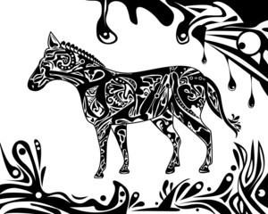 Abstract horse