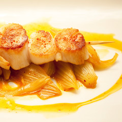 Noix de St Jacques sur lit de fenouil