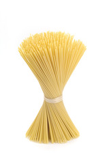 Italian pasta, on white background