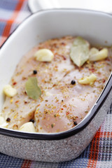 Marinated chicken breasts
