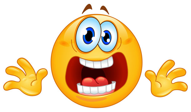 Cartoon Scared Face Royalty-Free Stock Image - Storyblocks