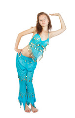 woman dancing in east style