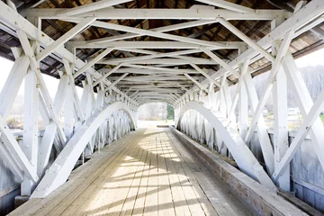 Deurstickers Groveton Covered Bridge (1852), New Hampshire, USA © Richard Semik