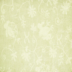 Pale Floral Pattern on Paper or Fabric
