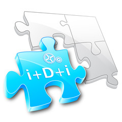 Fototapeta premium I+D+I Puzzle