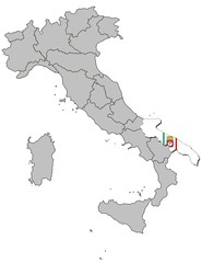 Apulien auf Italien