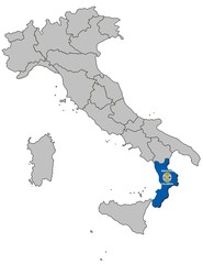 Obraz premium Kalabrien auf Italien