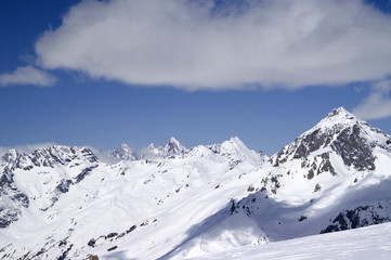Fototapeta premium View from ski resort
