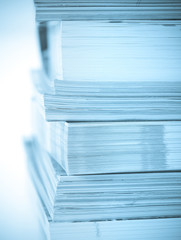 A stack of magazines