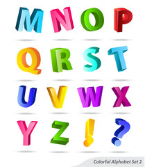 Colorful abc letter set 2