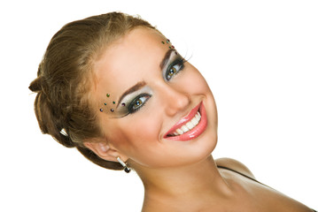 smiling model