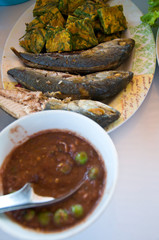 fried mackerel with thai hot