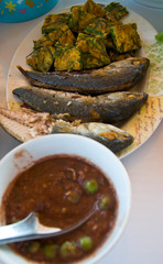 fried mackerel with thai hot