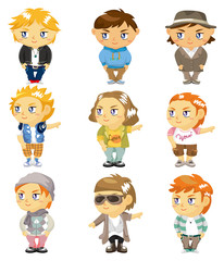 cartoon pretty girl icon