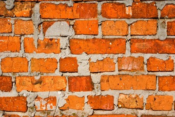 old red brick wall