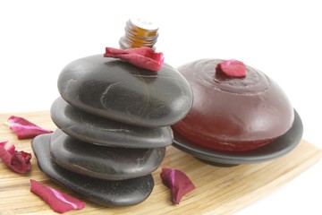 aromatic soap and spa stones
