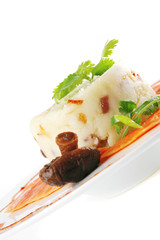 red salmon with mash