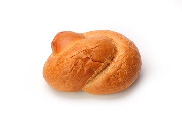 Bread loaf isolated on white background