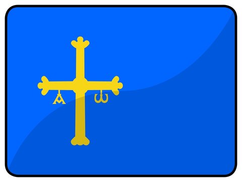 drapeau asturies asturias flag espagne