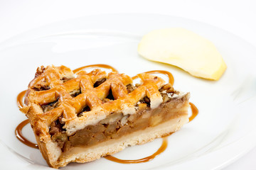 a slice of apple pie