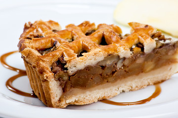 a slice of apple pie