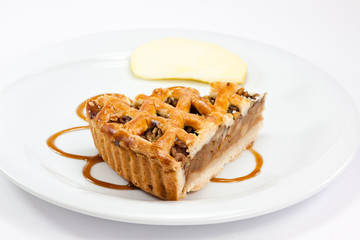 a slice of apple pie