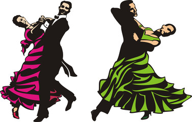 Obraz na płótnie Canvas ballrom dance - standard