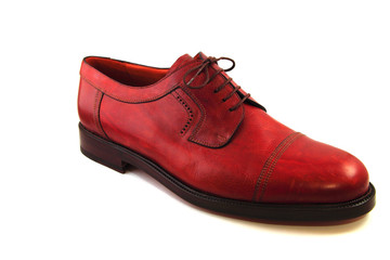 Italian Brown Shoes on white background