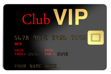 Club Vip Card - obrazy, fototapety, plakaty
