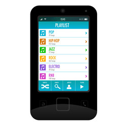 téléphone portable - smartphone - playlist