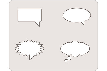 bulles de bande dessin&eacute;e