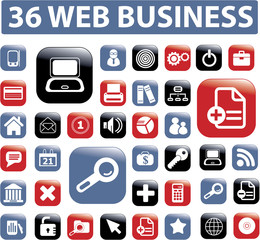 36 web proffesional business buttons