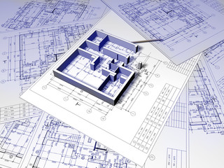 3D plan drawing