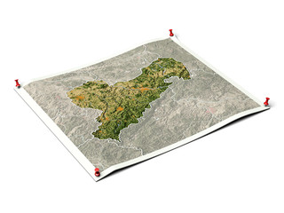 Saxony on unfolded map sheet.