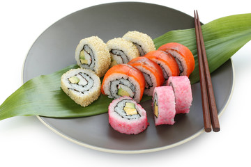 california rolls , maki sushi , japanese food
