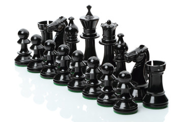 Black chess pieces