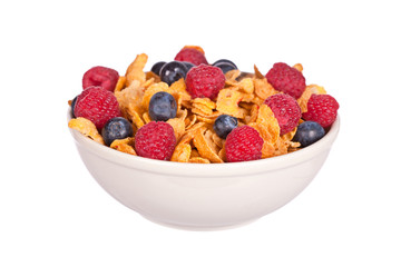 Cornflakes with fruits