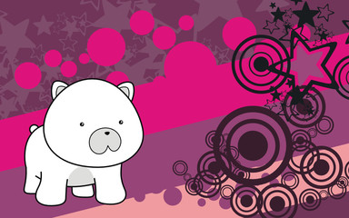 polar bear baby cartoon background