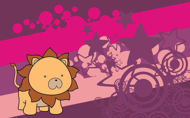 lion baby cartoon background