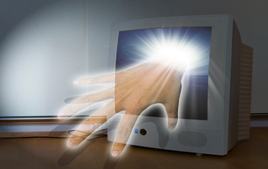 TV ghost hand