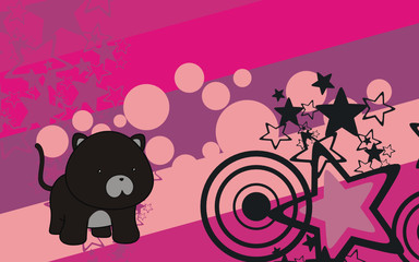 panther baby cartoon background