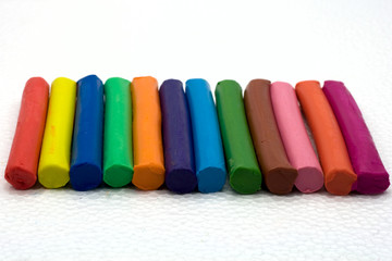 Coloured play-dough