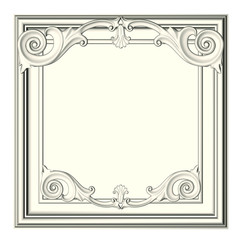 white frame