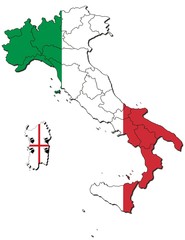 Sardinien auf Italien