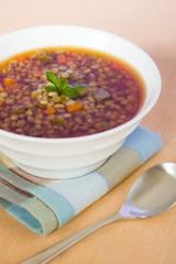 vertical barley beef soup