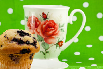 a blueberry muffin