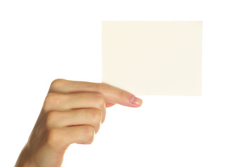 Fototapeta premium card in hand