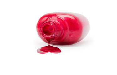 spilled nail polish