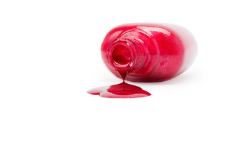 spilled nail polish